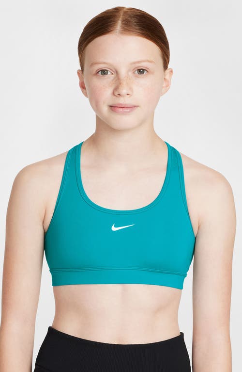 Nike Kids' Dri-fit Racerback Sports Bra In Blue