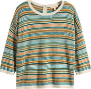 Seasalt Cornwall Knavock Stripe Cotton & Linen Sweater
