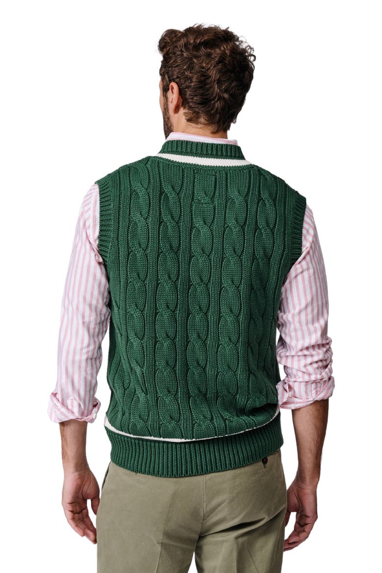 Everby V-Neck Cricket Slipover Vest, Alternate, color, Green