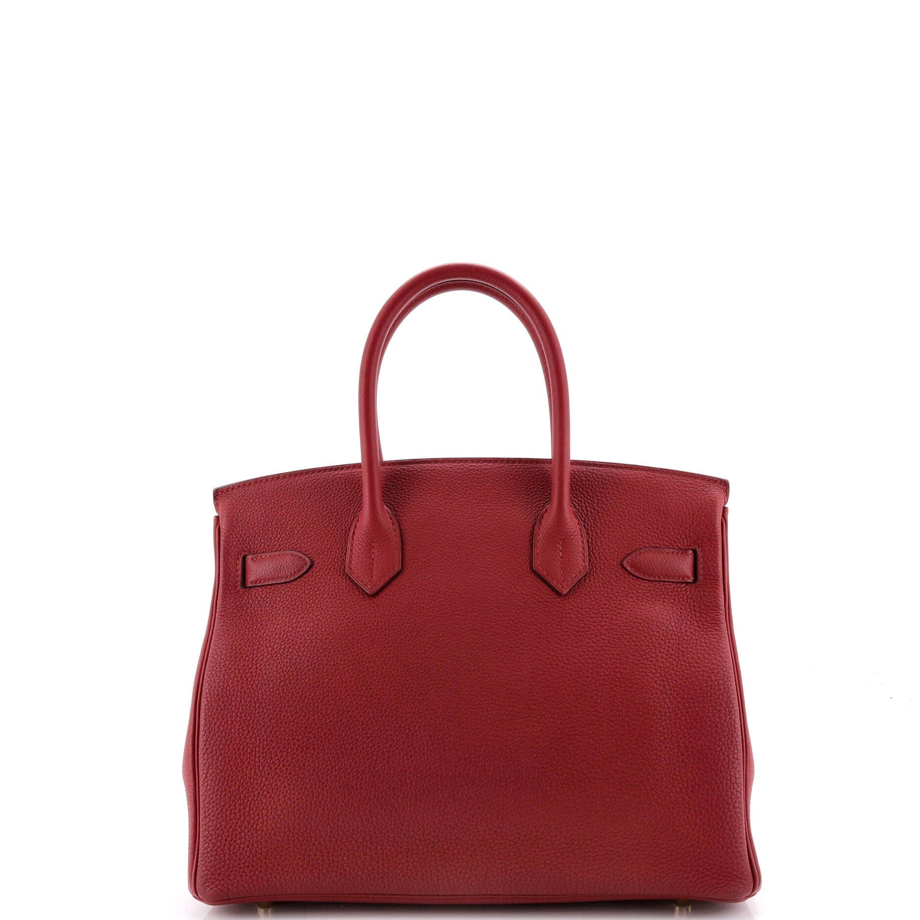 Pre-Owned Hermes Birkin Handbag Red Togo with Gold Hardware 30, Alternate, color, Rouge Grenat