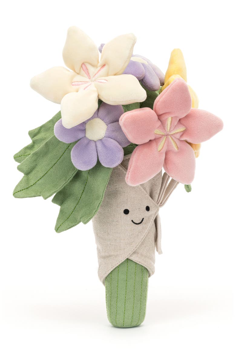 Amusable Bouquet of Flowers Plush Toy, Alternate, color, PURPLE MULTI