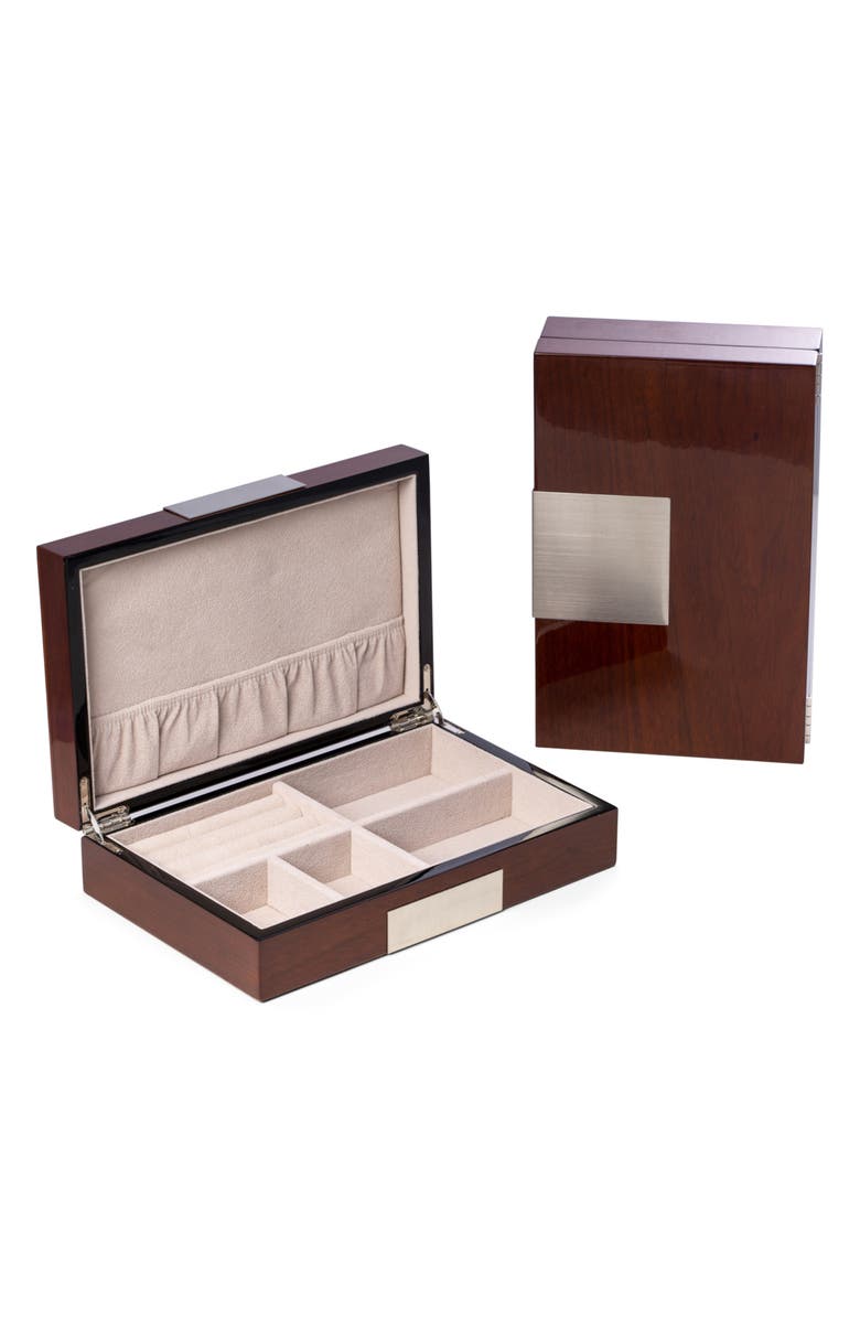 Bey-Berk Valet Storage Box, Alternate, color, Brown