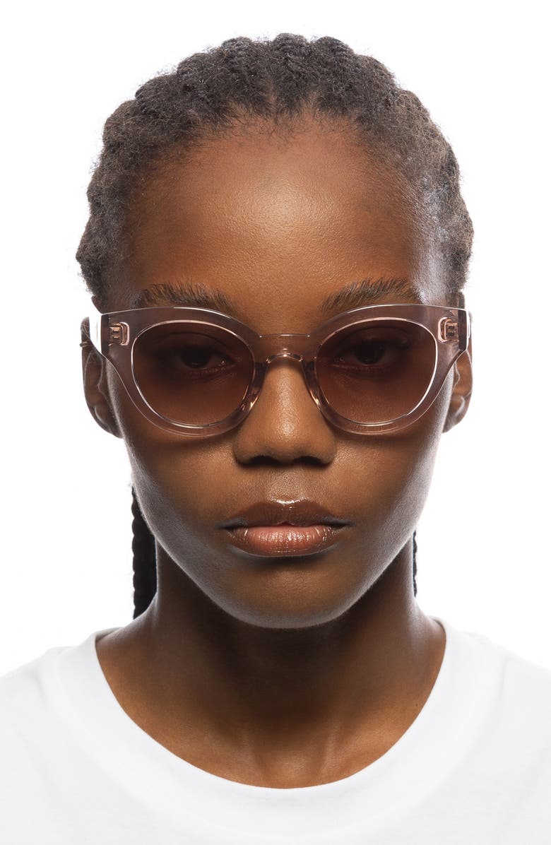 Le Specs Deja Nu 49mm Cat Eye Sunglasses, Alternate, color, Rosewater