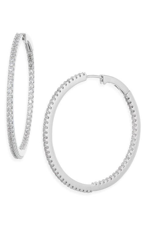 Pavé Hoop Earrings
