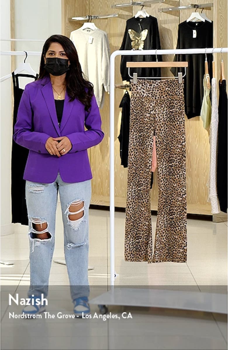 Flare Leopard Print Leggings, sales video thumbnail