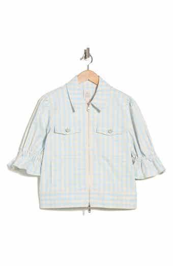 Cinq à Sept Holly Gingham Denim Jacket