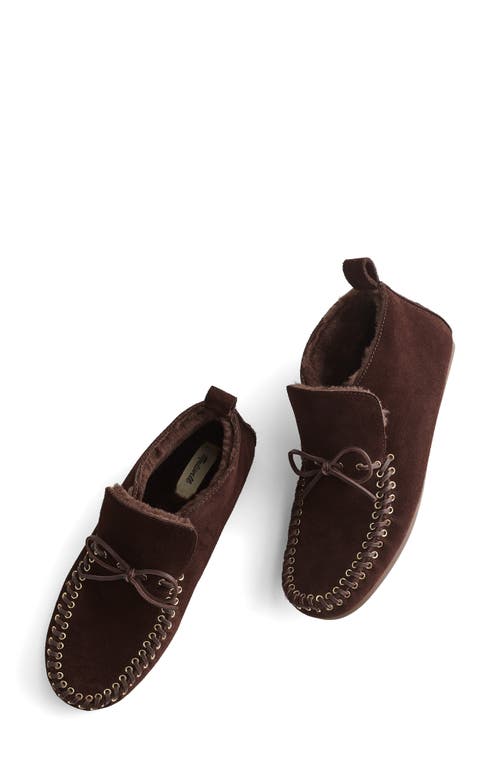 Madewell The Meadow Moccasin Ankle Boot In Brown