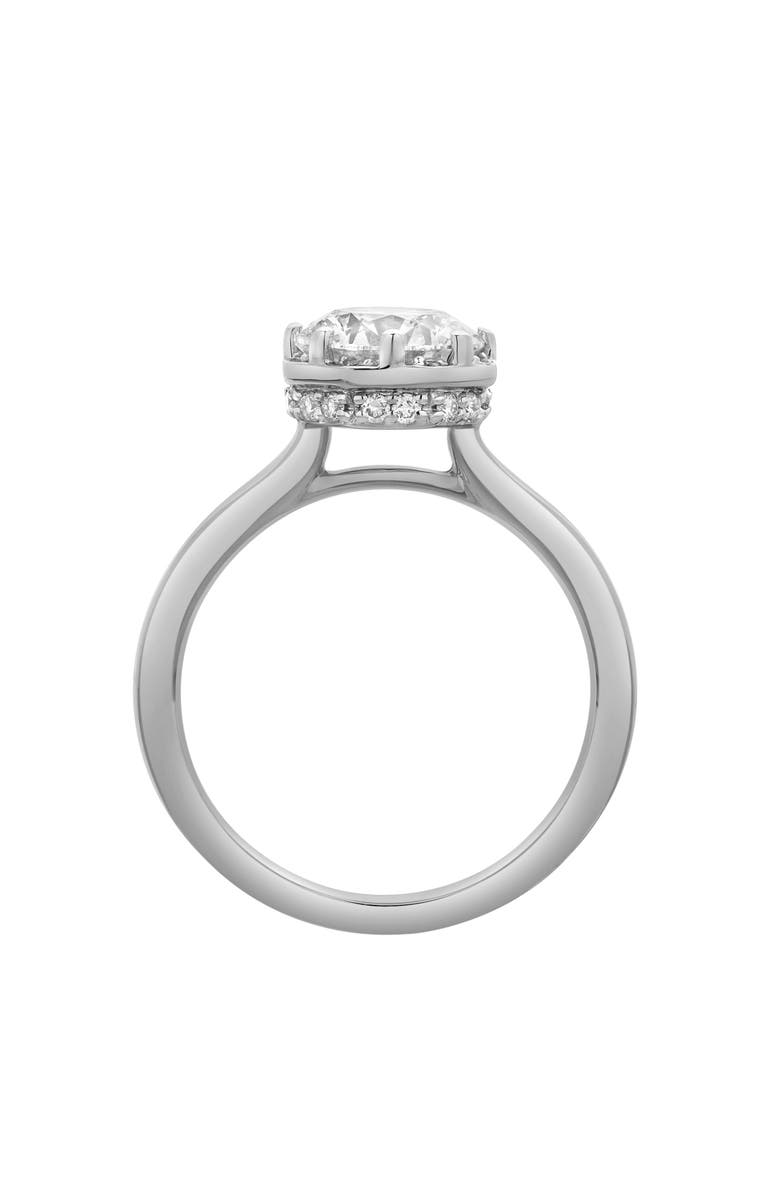 LuvMyJewelry Tiarae 14K Gold Round Cut Lab Grown Diamond Cathedral Ring - 2 ct, Alternate, color, 