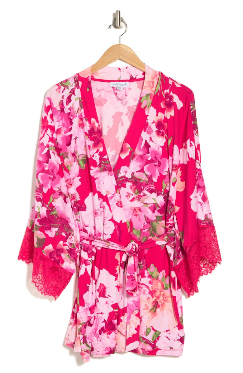 In Bloom by Jonquil Be my Baby Floral Wrap Robe, Alternate, color,