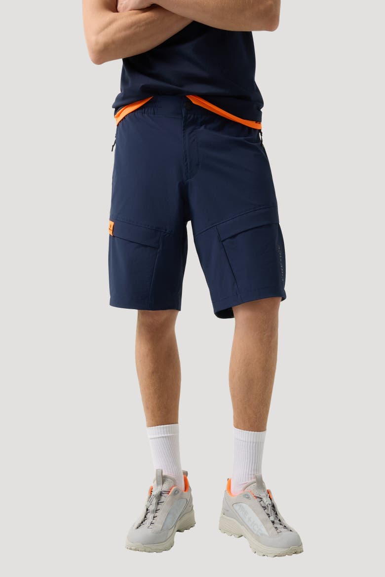 Caleb Functional Shorts, Alternate, color, Navy blue