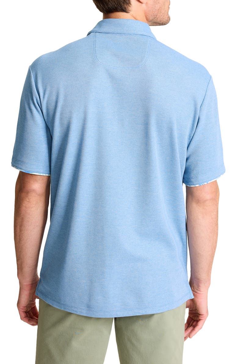 Tommy Bahama Palm Dancer 5 O'Clock IslandZone<sup>®</sup> Piqué Polo, Alternate, color, Dockside Blue Heather