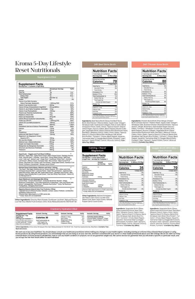 KROMA 5-Day Deluxe Reset Kit, Alternate, color, 