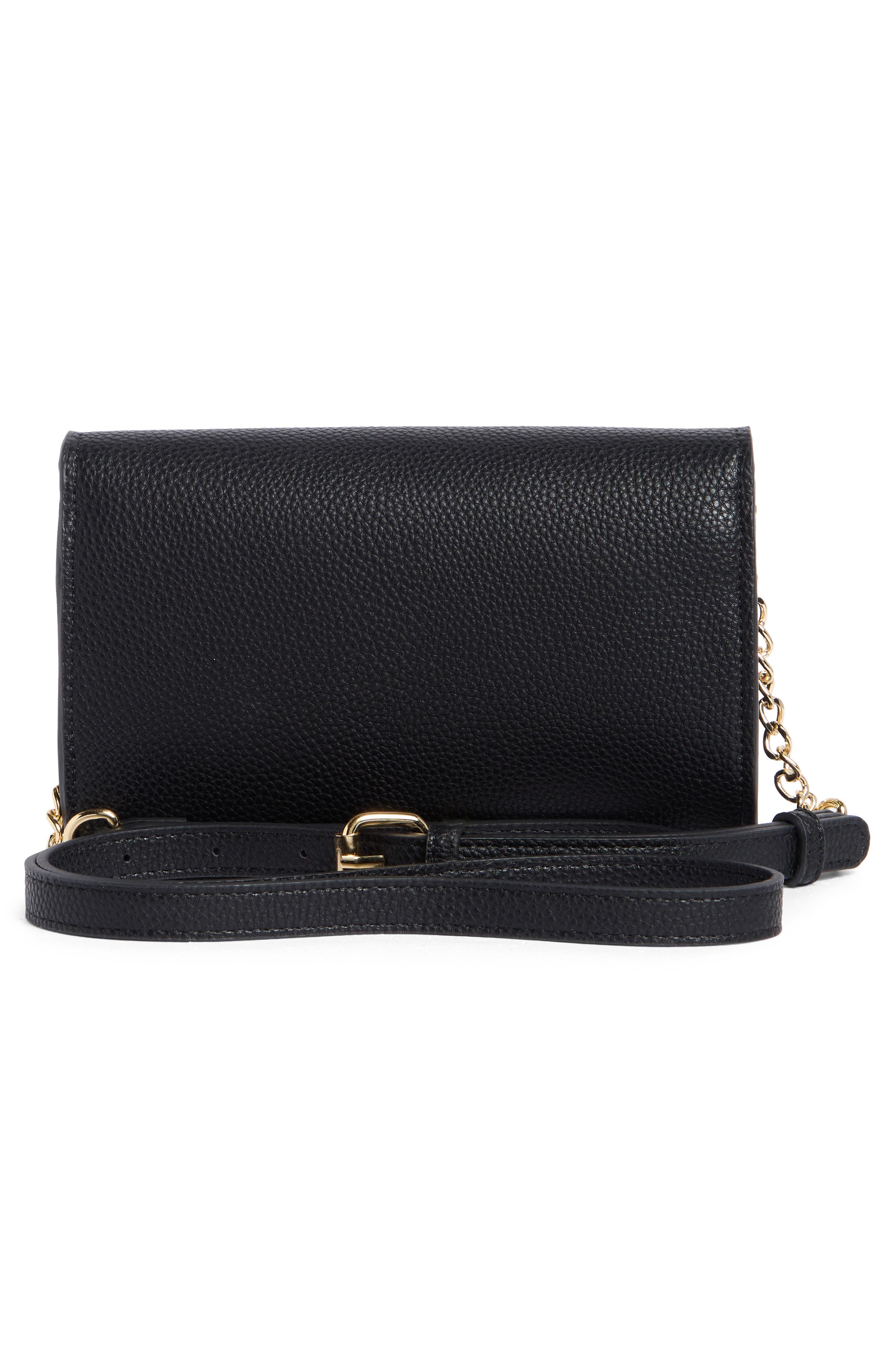 Nanette Lepore Ruthie Scallop Flap Wallet on a Chain, Alternate, color, 