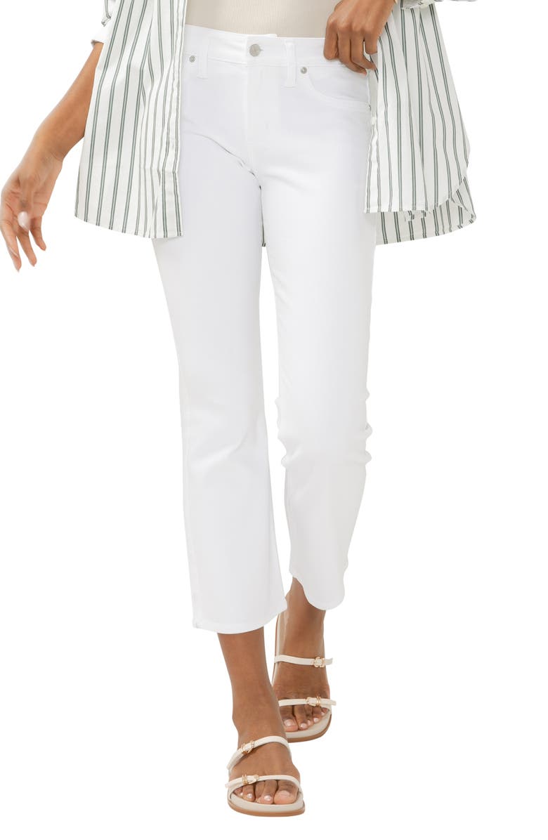 Silver Jeans Co. Suki Curvy Mid Rise Kick Flare Jeans, Alternate, color, White