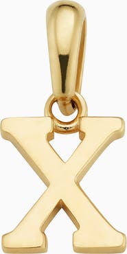 Oradina 14K Gold My Letter Initial Pendant Charm