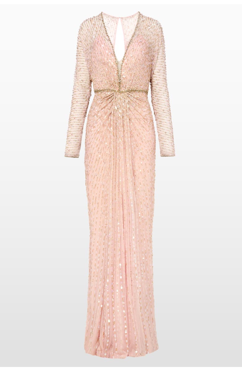 Jenny Packham Nina Dress, Main, color, Bunny