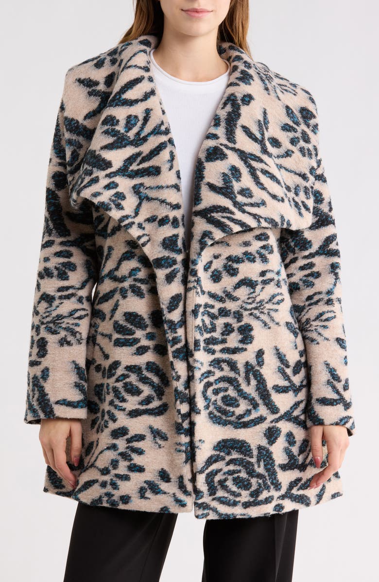 Hutch Dutton Coat, Alternate, color, Cream/ Black Rose