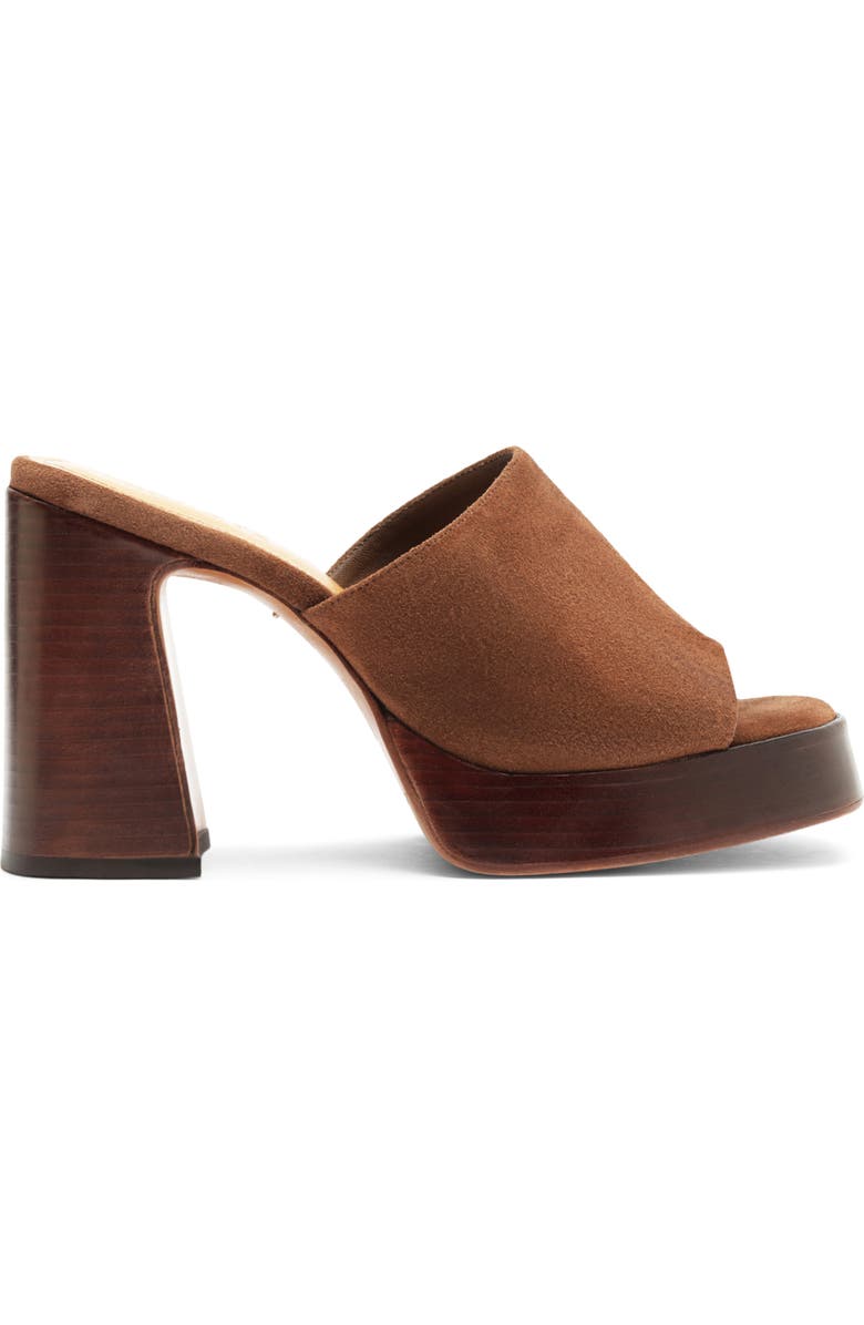 Schutz Rowan Platform Sandal, Alternate, color, Pecan Brown
