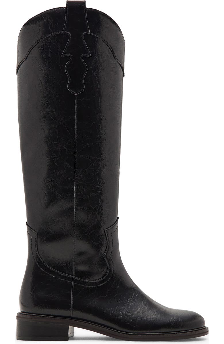 MANGO TEEN Knee High Western Boot, Alternate, color, Brown