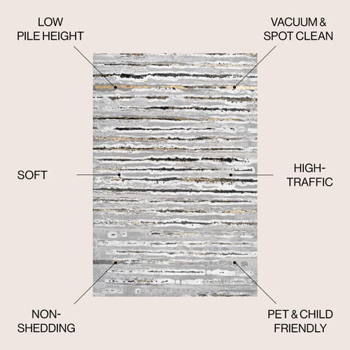 JONATHAN Y JONATHAN Y BATTEN MODERN STRIPE AREA RUG