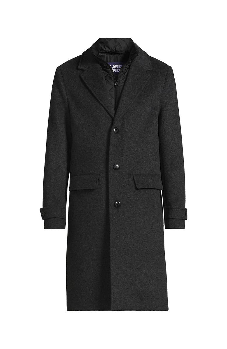 Lands' End Wool Blend Top Coat, Alternate, color, 