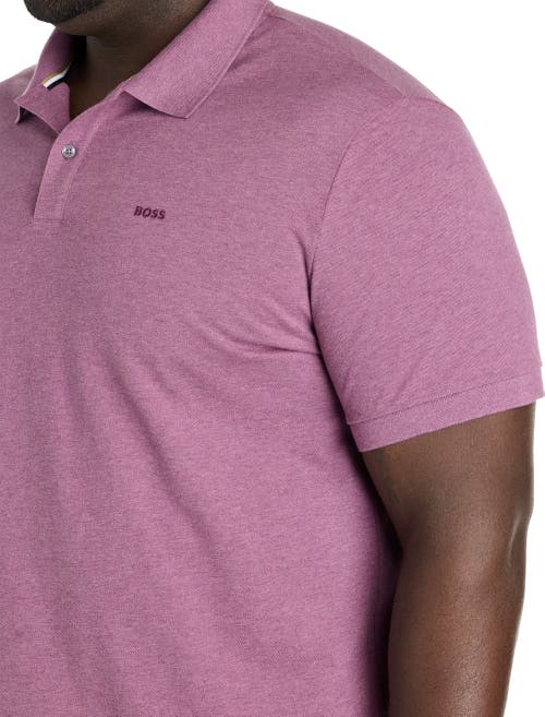B+t Essentials Fit By Dxl Big & Tall Pallas Polo Shirt In Lt Pastel Purple