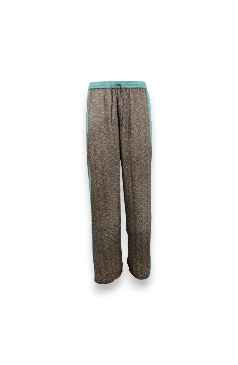 Monzlapur Paisley Motif Pant with Stripe, Main, color, Mint