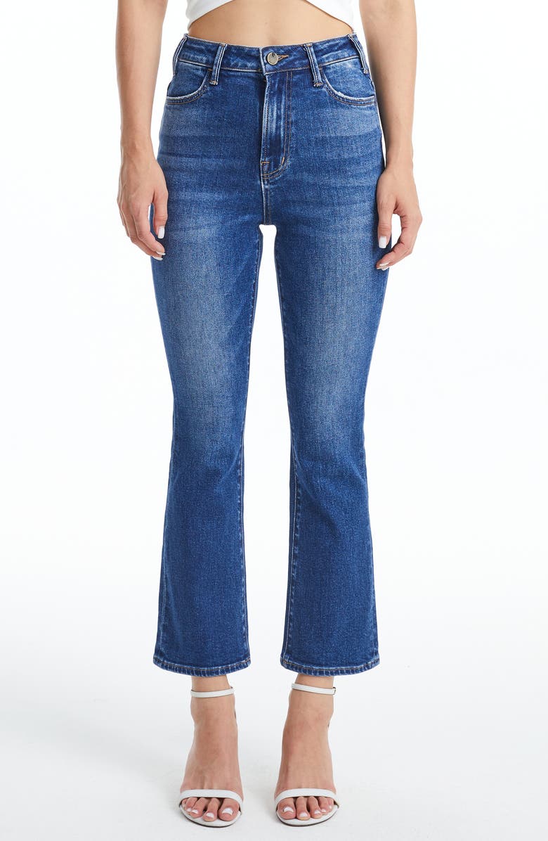 Bayeas High Waist Ankle Flare Jeans, Main, color, 