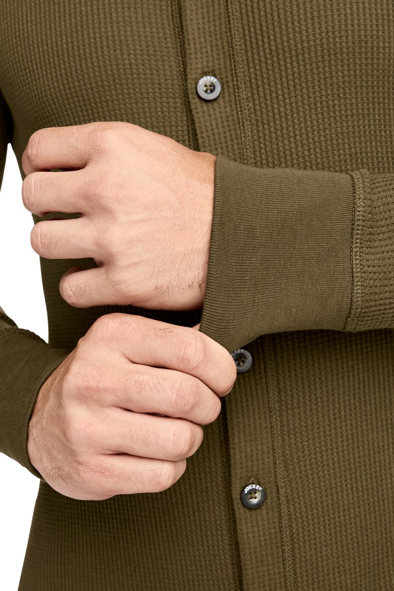 Men's Waffle Union Suit, Alternate, color, North Woods