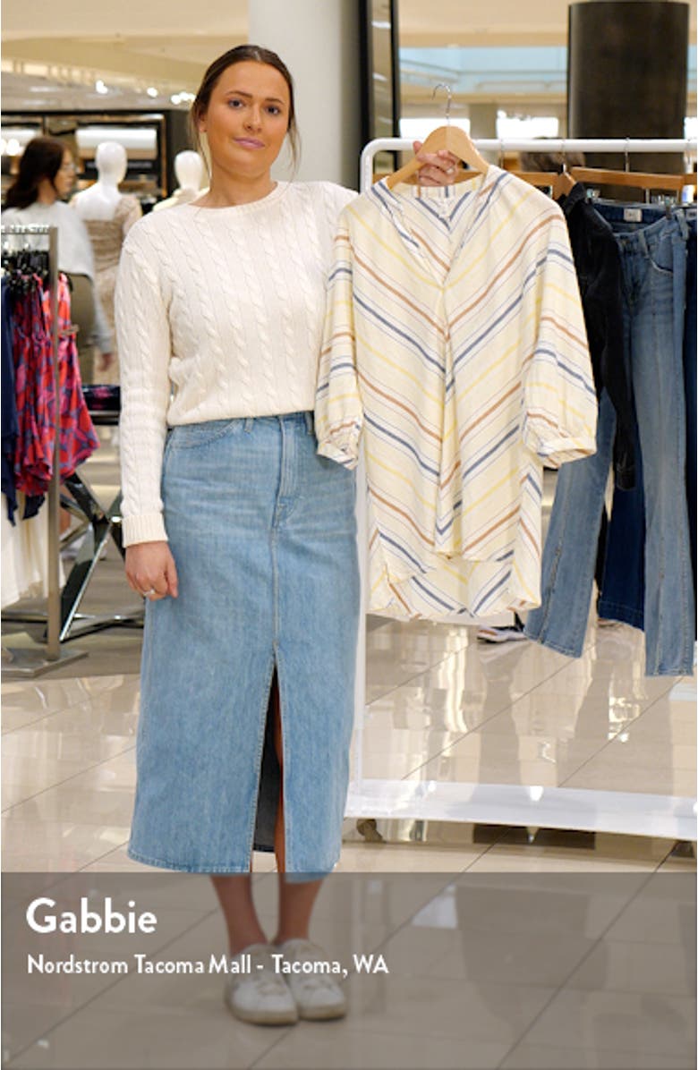 Linen Blend Top, sales video thumbnail