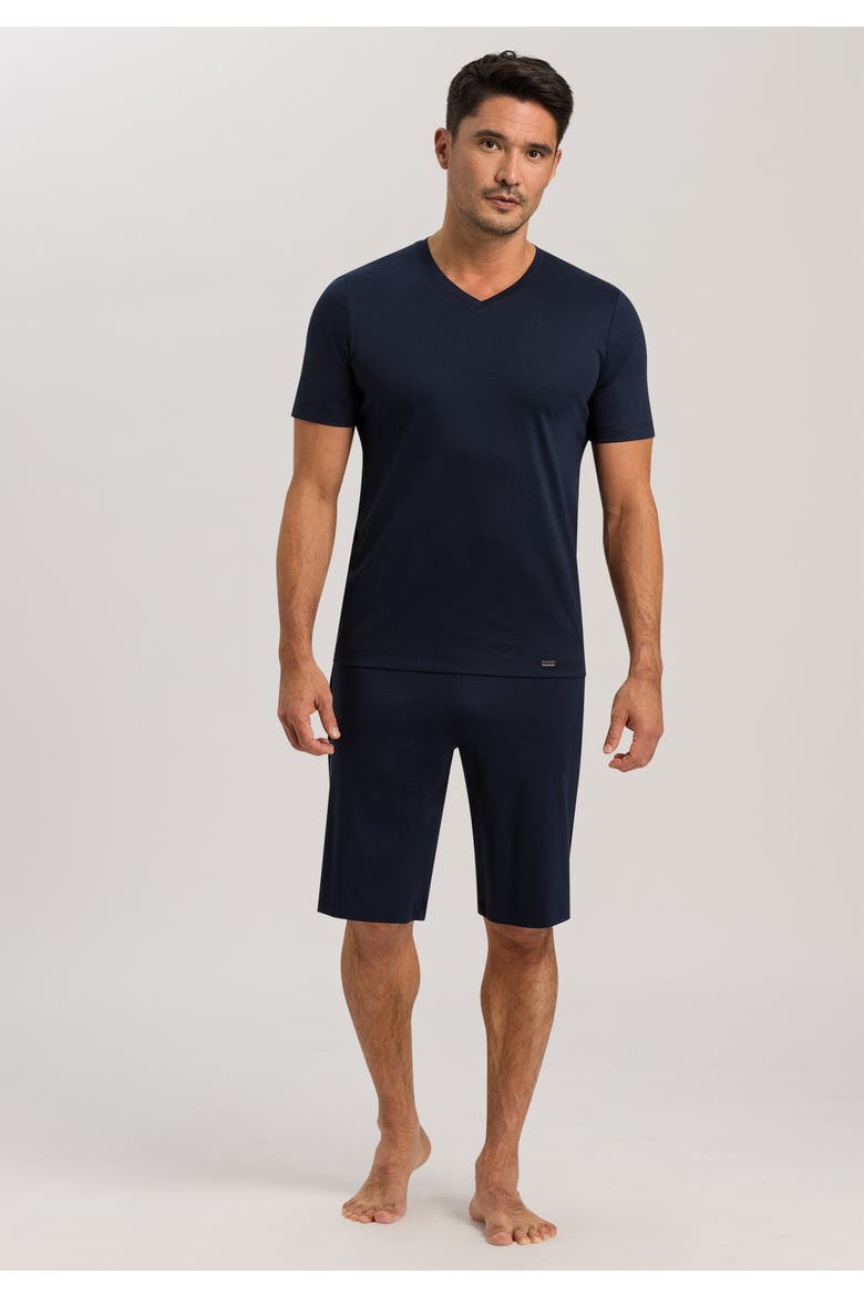 Night Selection Cotton Pajama Set, Alternate, color, Deep Navy