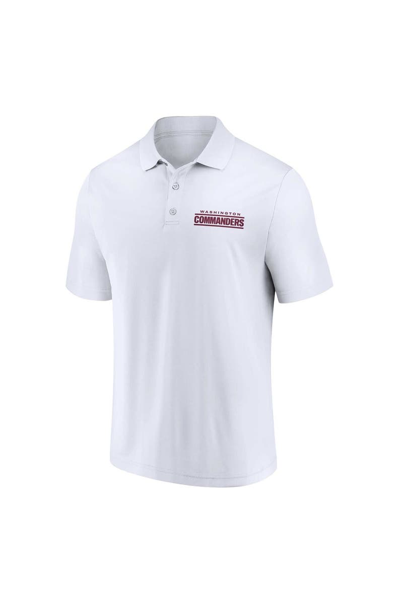 FANATICS Men's Fanatics Branded White/Burgundy Washington Commanders Lockup Two-Pack Polo Set, Alternate, color, 