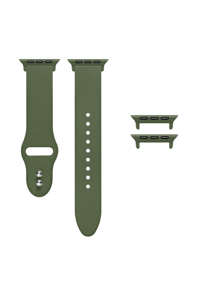 Silicone Band for Apple Watch, Alternate, color, Wild Green