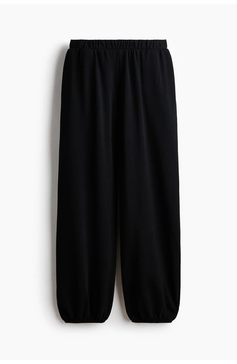 H&M Loose-fit Joggers, Alternate, color, Black