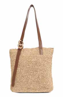 Collection XIIX Straw Tote Bag