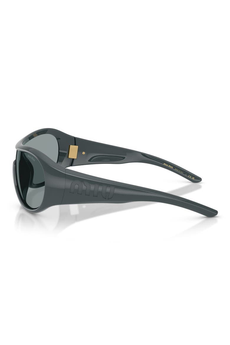 Runway Irregular Sunglasses, Alternate, color, GREY / DARK GREY