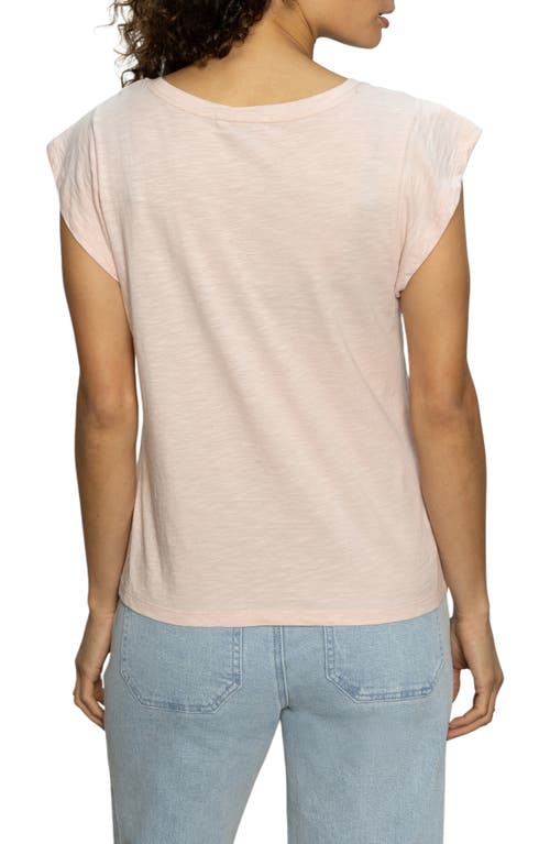 Shop Sanctuary West Side Scoop Neck T-shirt In Earth Pink