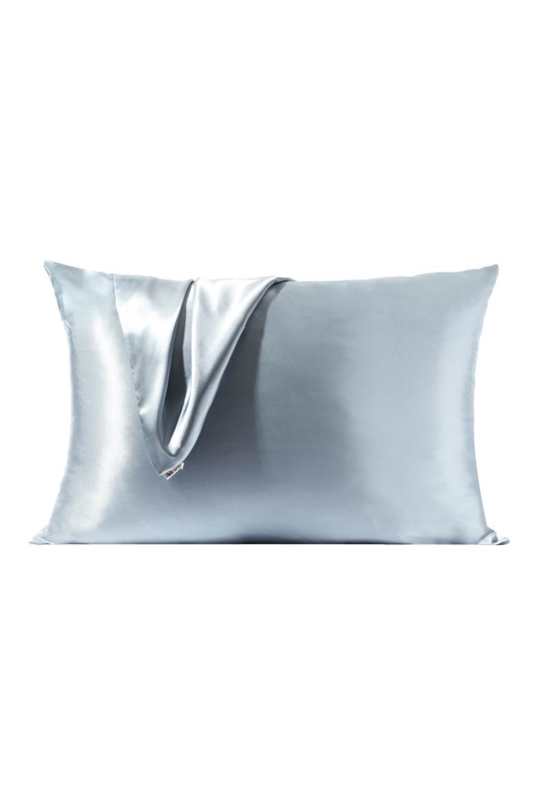 Standard Satin Pillowcase, Alternate, color, HAZE BLUE