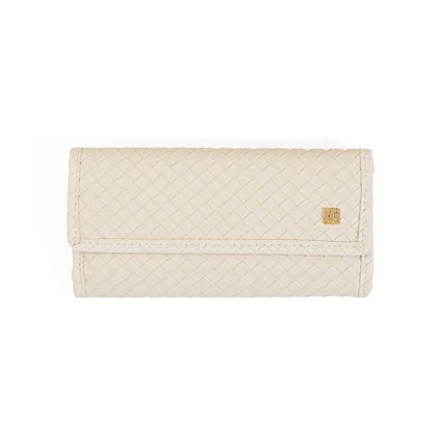 Trvl Design Woven Sand Jewel Wallet In Brown