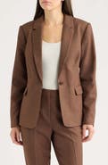 Tahari ASL One-Button Peak Lapel Blazer