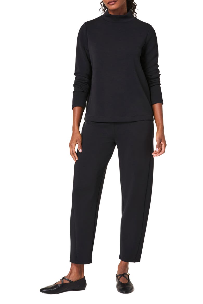 AirEssentials Barrel Leg Pants, Alternate, color, VERY BLACK