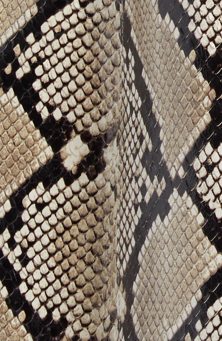 Michael Kors Collection Python Embossed Leather Trench Coat, Alternate, color, 