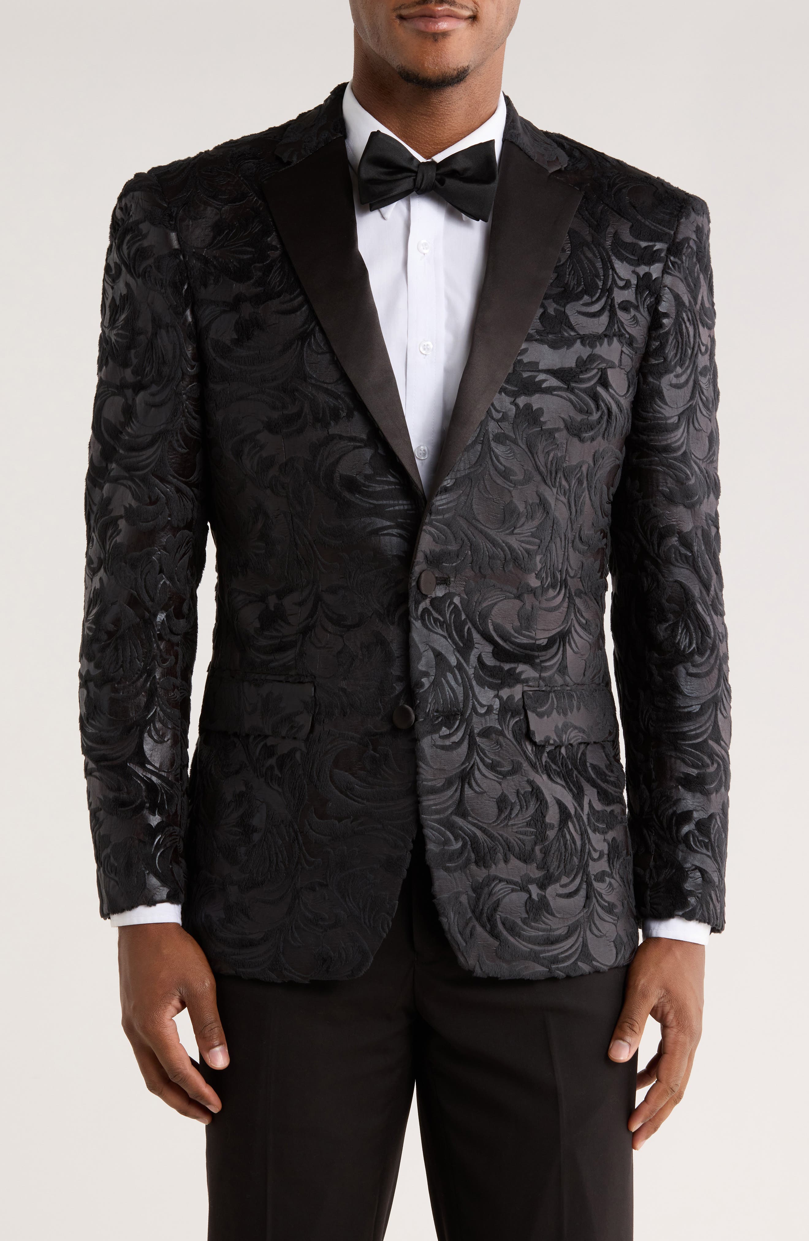 ZEGARIE Paisley Notched Collar Sport Coat