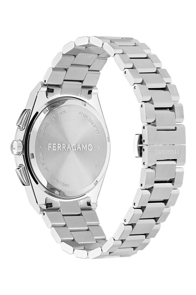 Vega Upper East Two-Tone Bracelet Chronograph Watch, 42mm, Alternate, color, STAINLESS STEEL