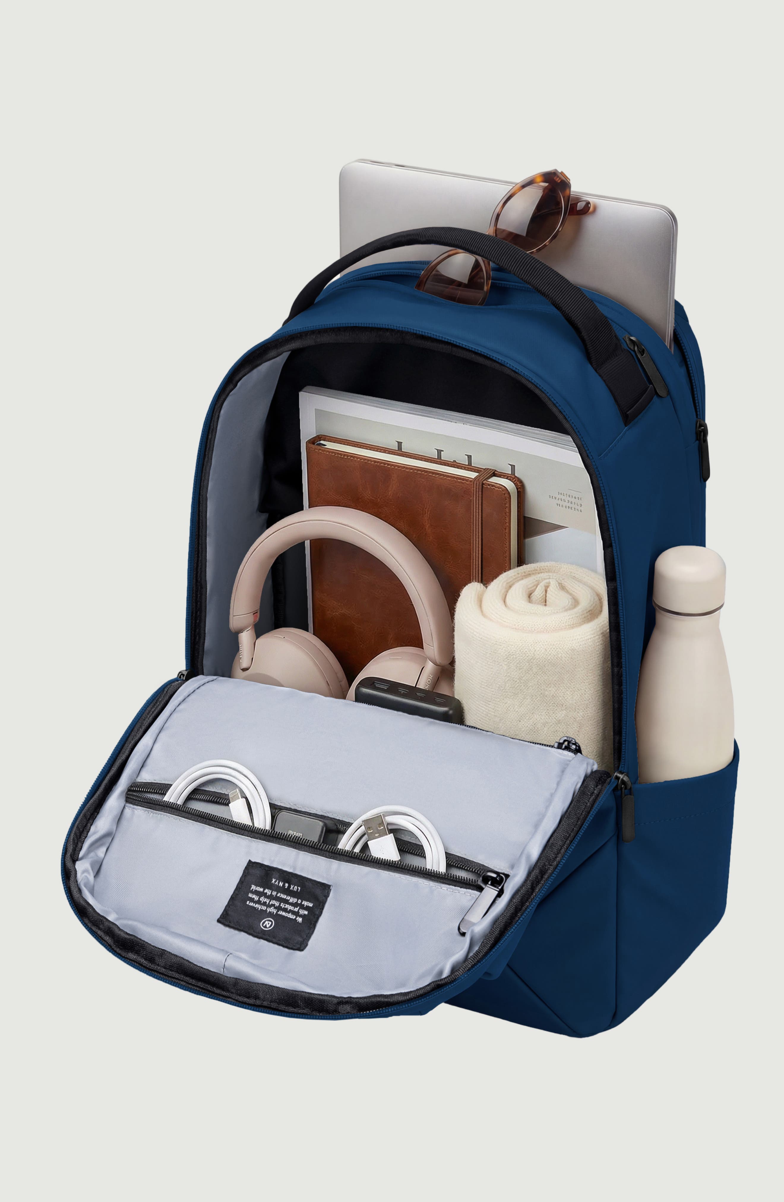 Women's Origami 16-inch Laptop Backpack, Alternate, color, Navy
