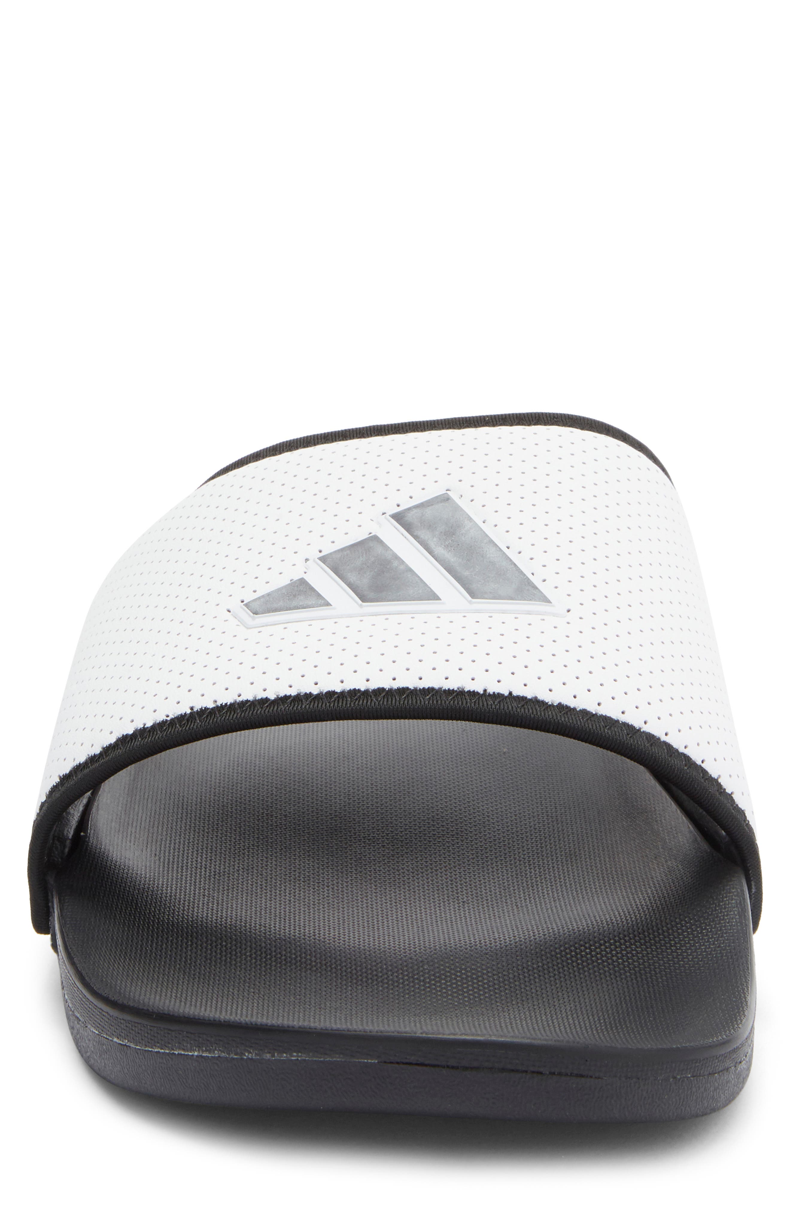 Gender Inclusive Adilette Comfort Sport Slide Sandal, Alternate, color, BLACK/ BLACK/ WHITE