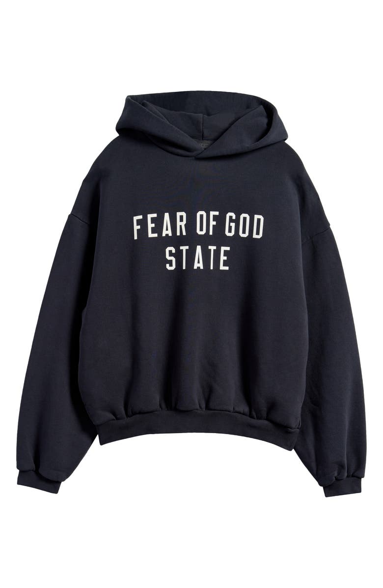 Fear of God Essentials Kids' Logo Graphic Fleece Hoodie, Main, color, 