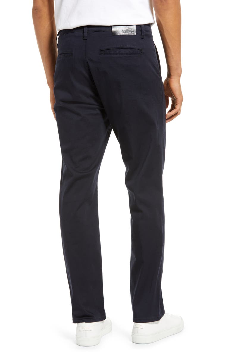 34 Heritage Charisma Relaxed Fit Straight Leg Flat Front Chinos, Alternate, color, Navy Twill