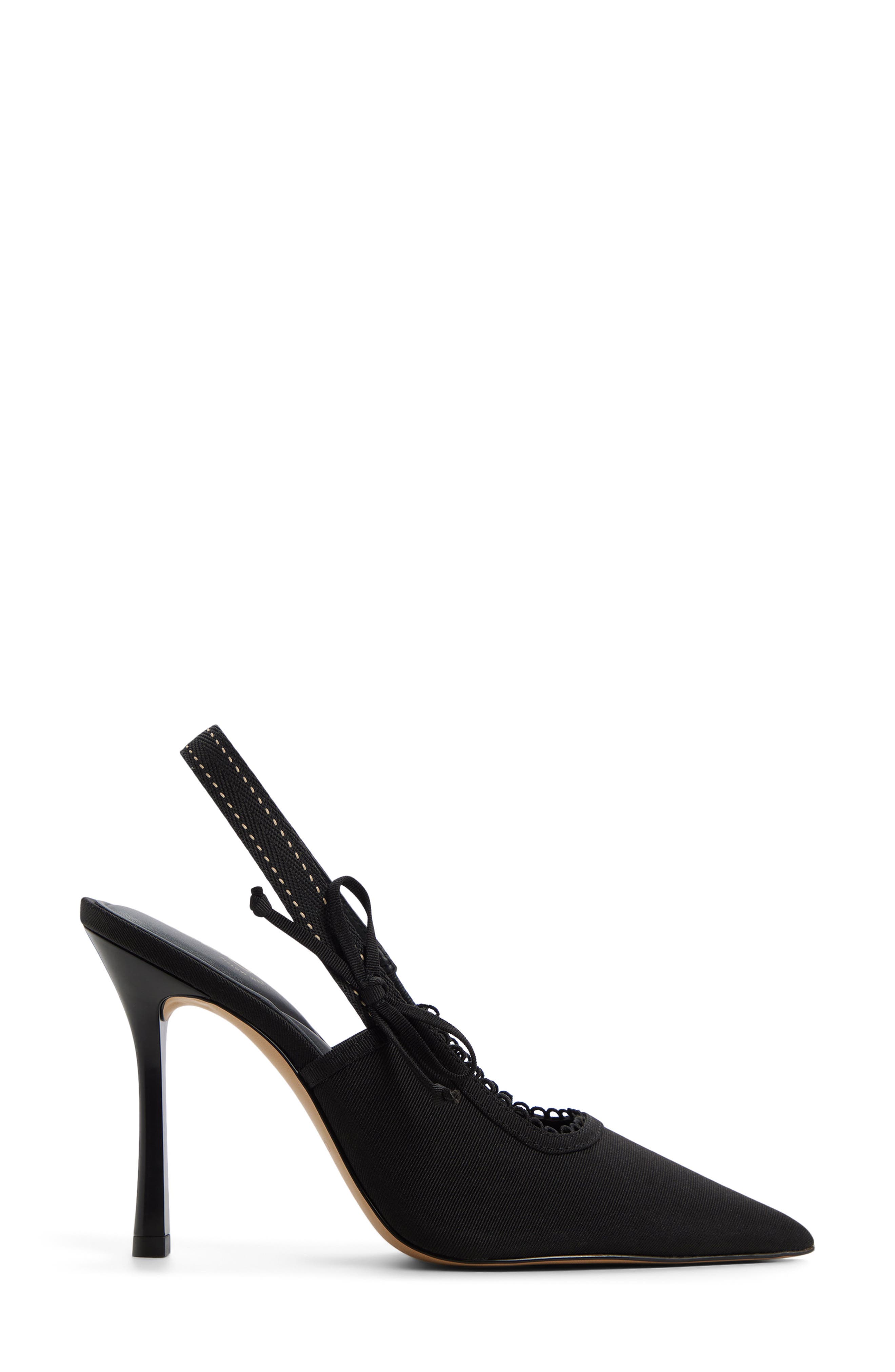 ALDO Hennie Slingback Pointed Toe Pump, Alternate, color, Black