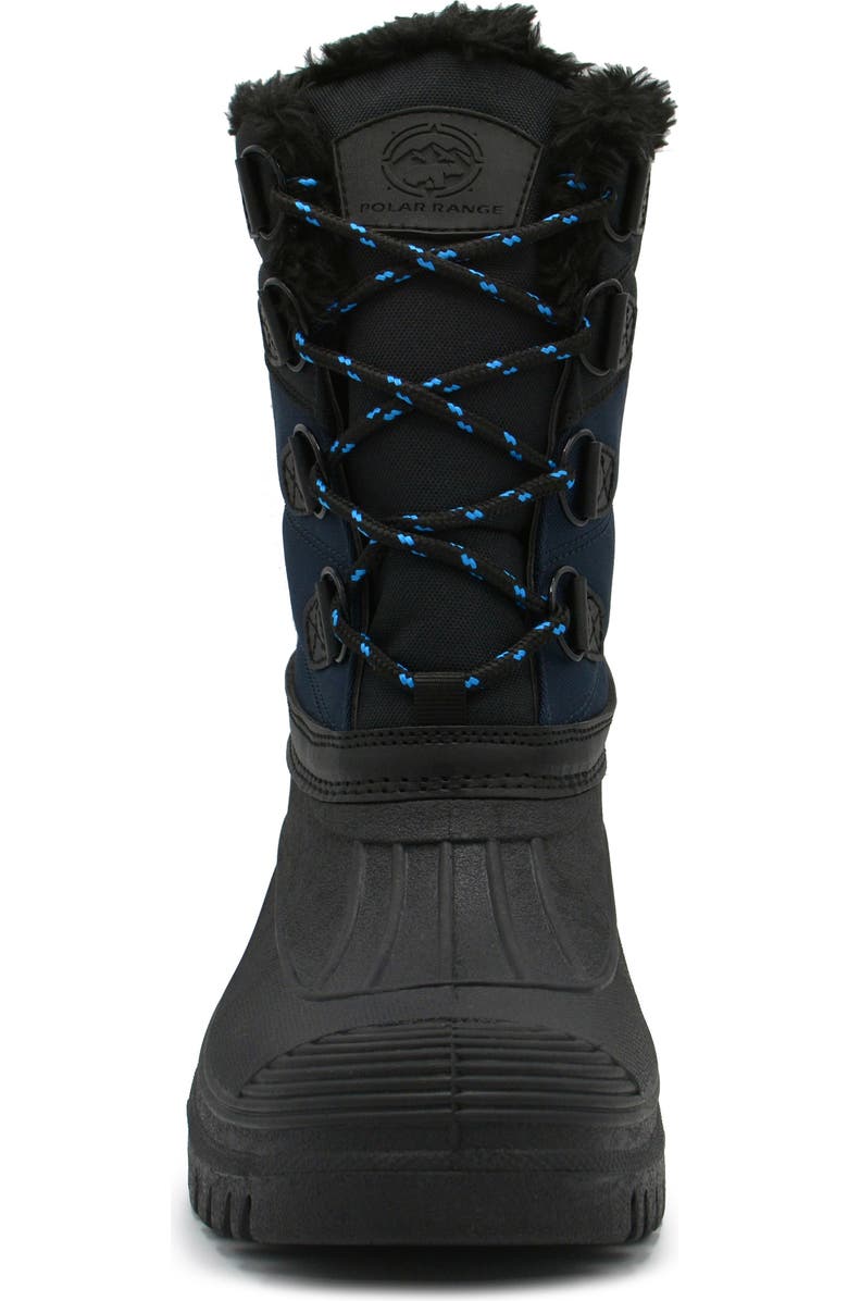POLAR RANGE Decker Faux Fur Lined Snow Boot, Alternate, color, Navy